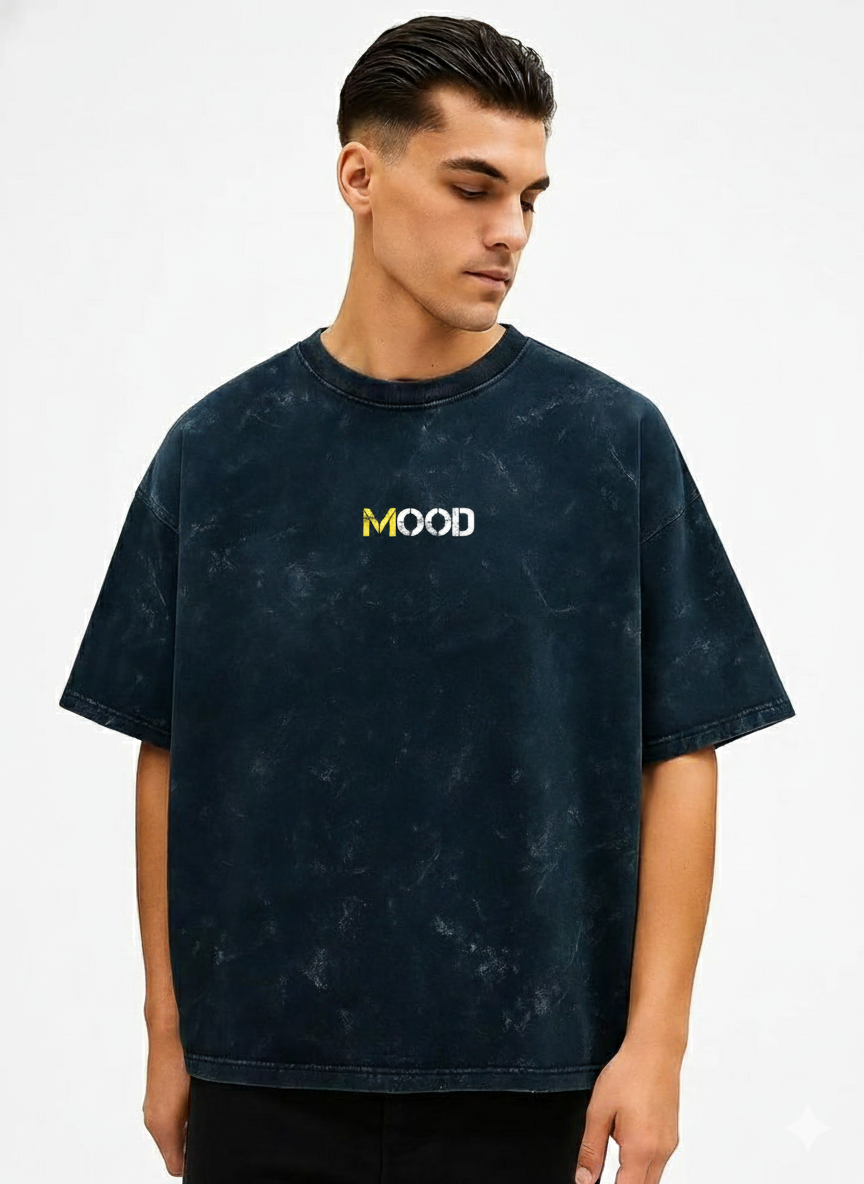 Mood Acid Washed Oversized Tee